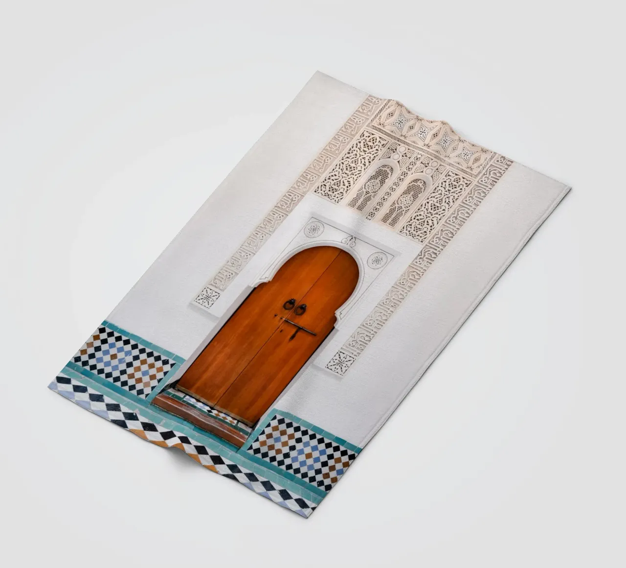 Moroccan architecture in Marrakesh coperta in pile da photolovers