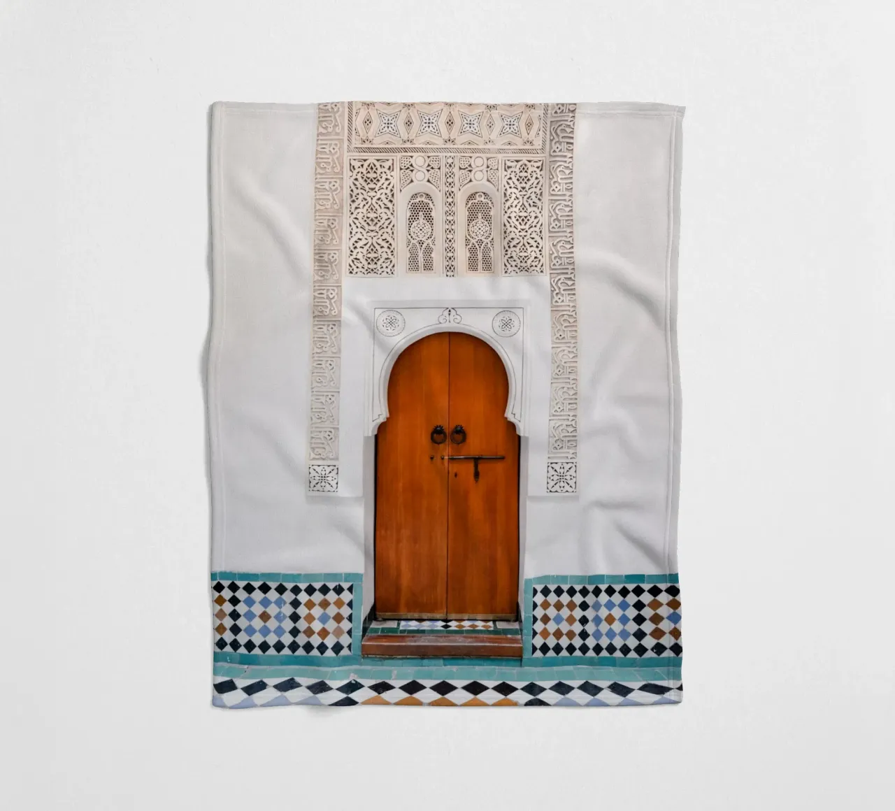 Moroccan architecture in Marrakesh coperta in pile da photolovers