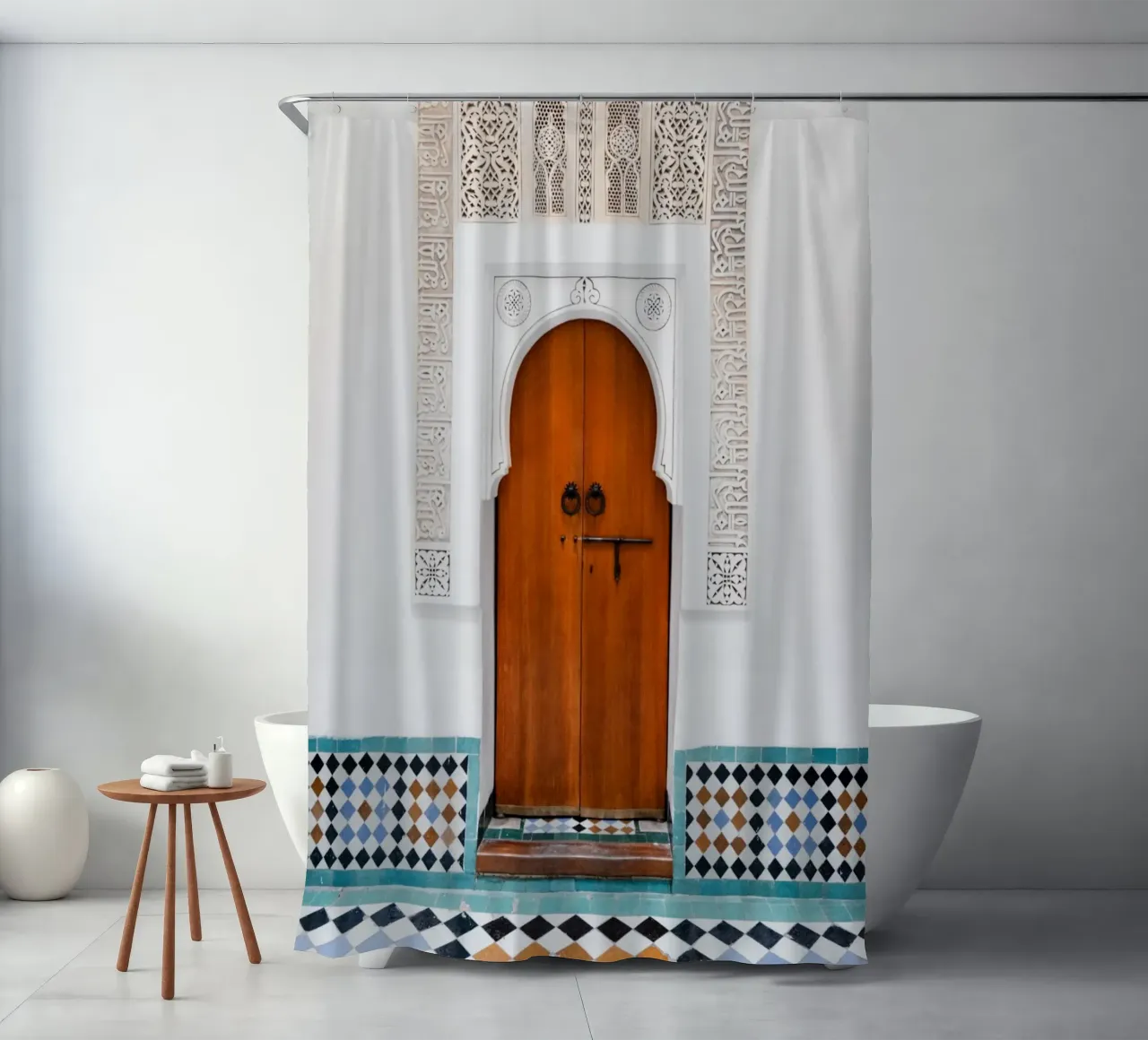 Moroccan architecture in Marrakesh tenda da doccia da photolovers