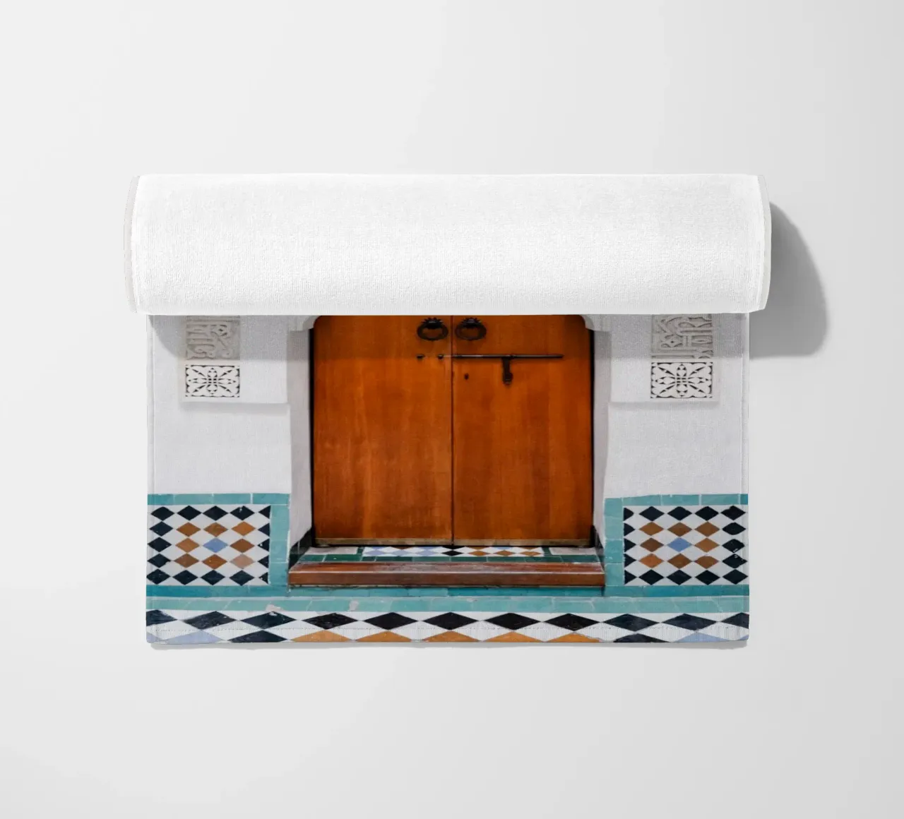 Moroccan architecture in Marrakesh telo mare da photolovers