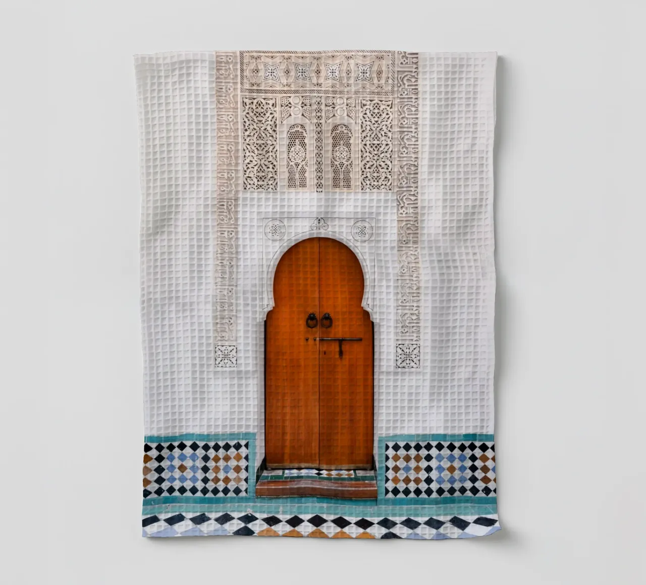 Moroccan architecture in Marrakesh canovaccio da cucina da photolovers