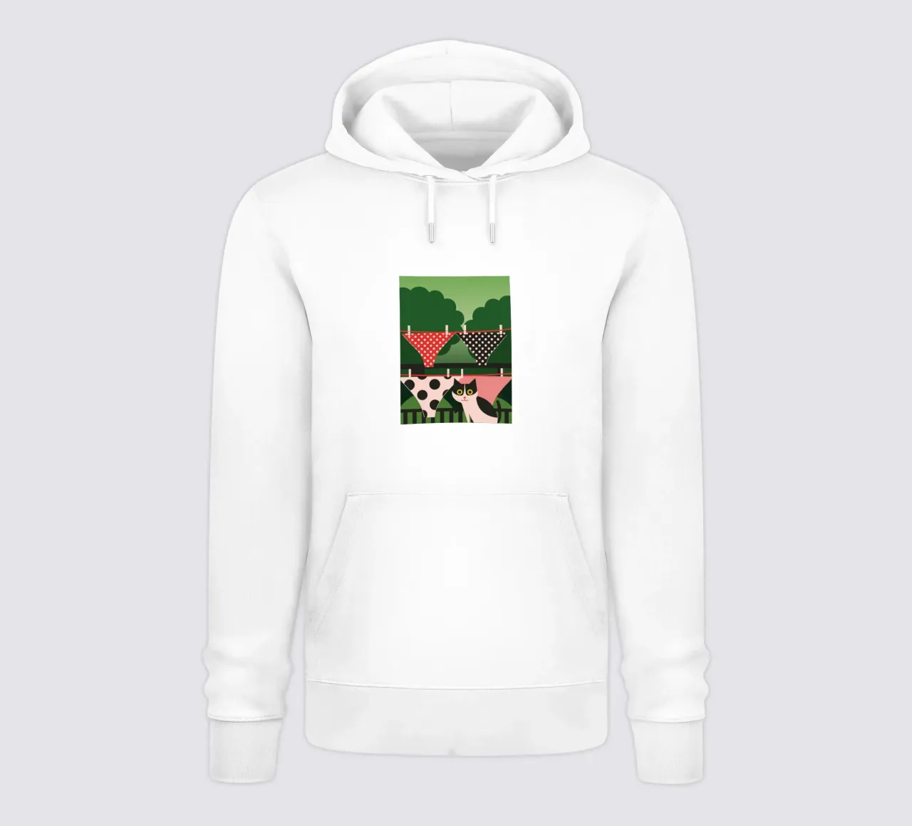 Biancheria intima e gatti felpa con cappuccio da LOOK DIFFERENT
