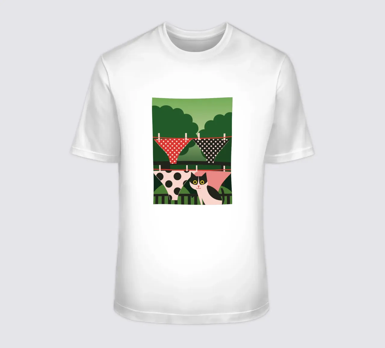 Biancheria intima e gatti t-shirt da LOOK DIFFERENT