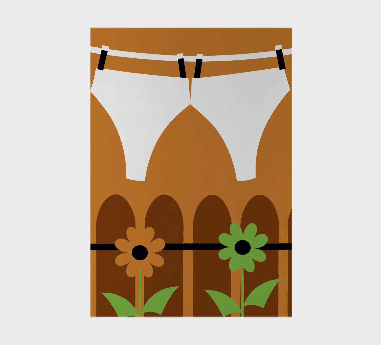 Underwear Drying notebook by LOOK DIFFERENT