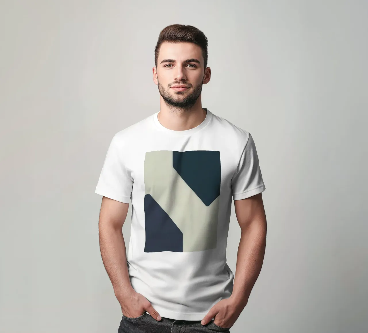 Forme geometriche astratte in colori contrastanti t-shirt da DesignDoodle
