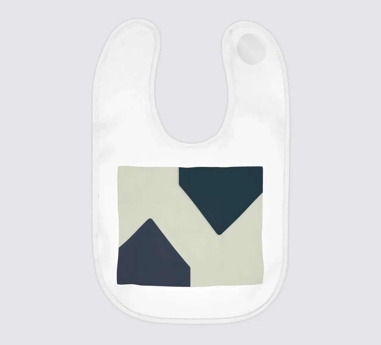 Forme geometriche astratte in colori contrastanti bavaglino da DesignDoodle