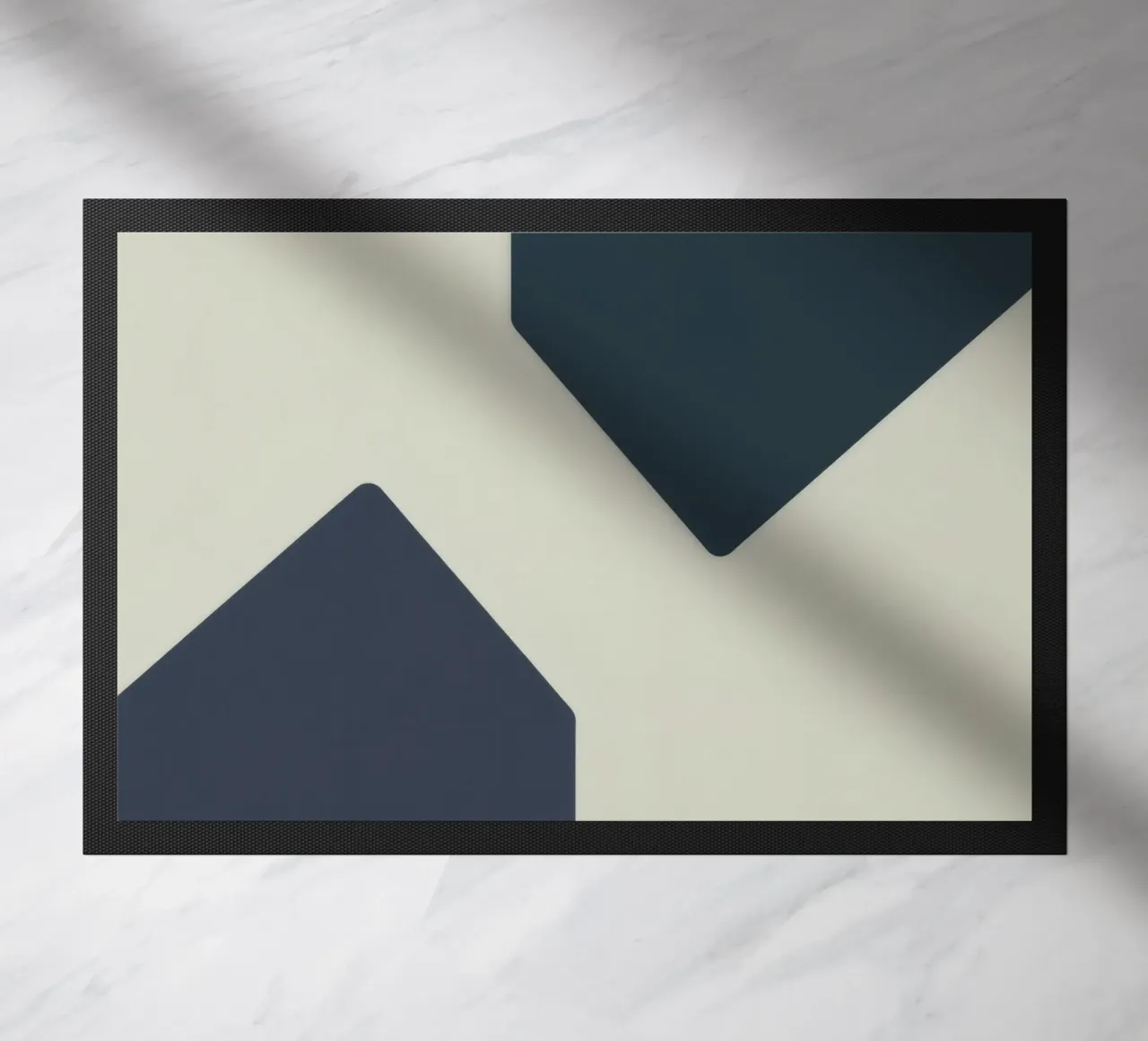 Forme geometriche astratte in colori contrastanti zerbino da DesignDoodle