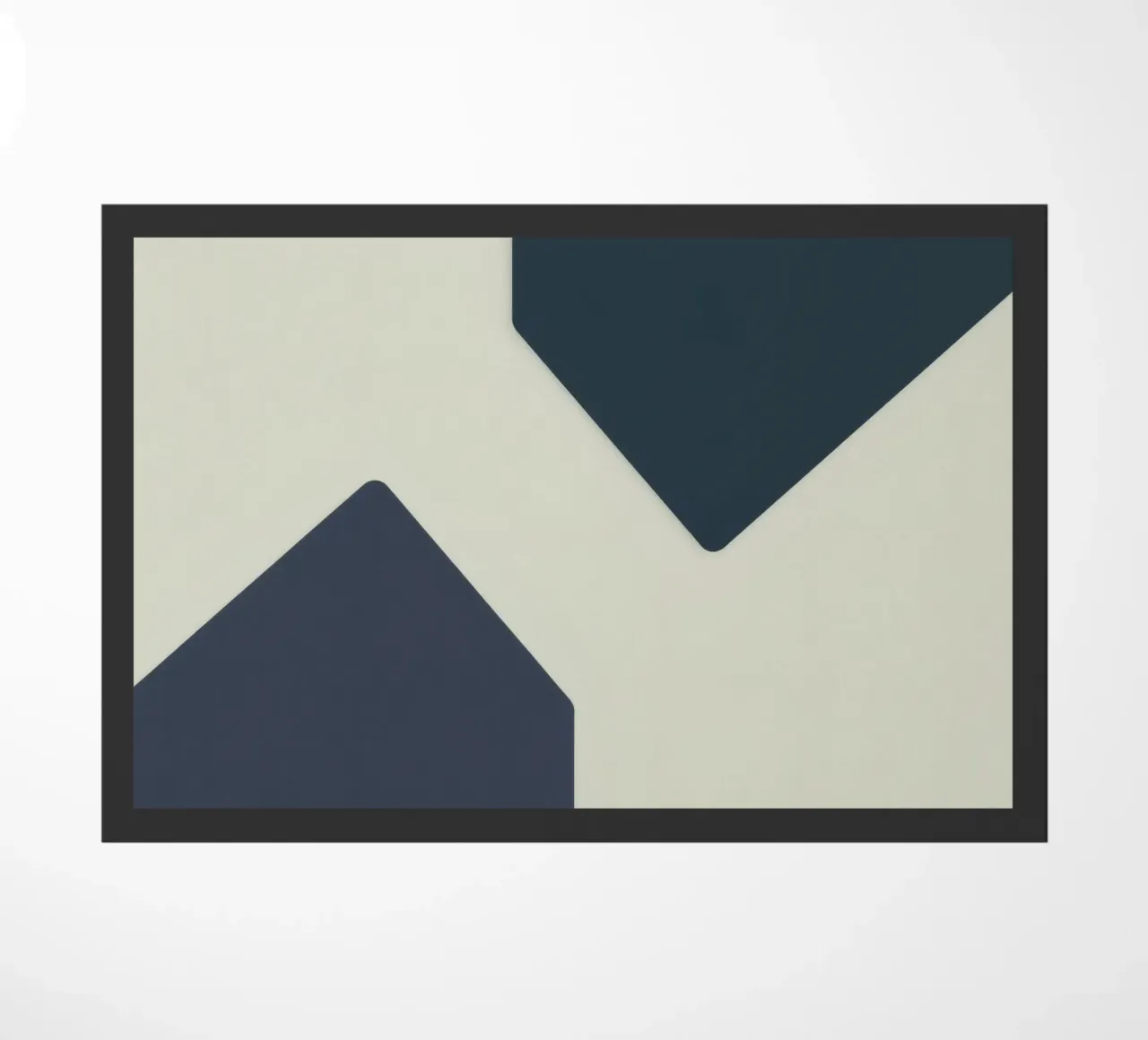 Forme geometriche astratte in colori contrastanti zerbino da DesignDoodle