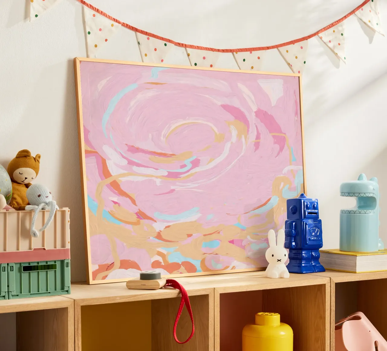 Blush Echoes: Soft Pastel Abstract in Pink Tones carta hahnemühle da mysteriouscoco