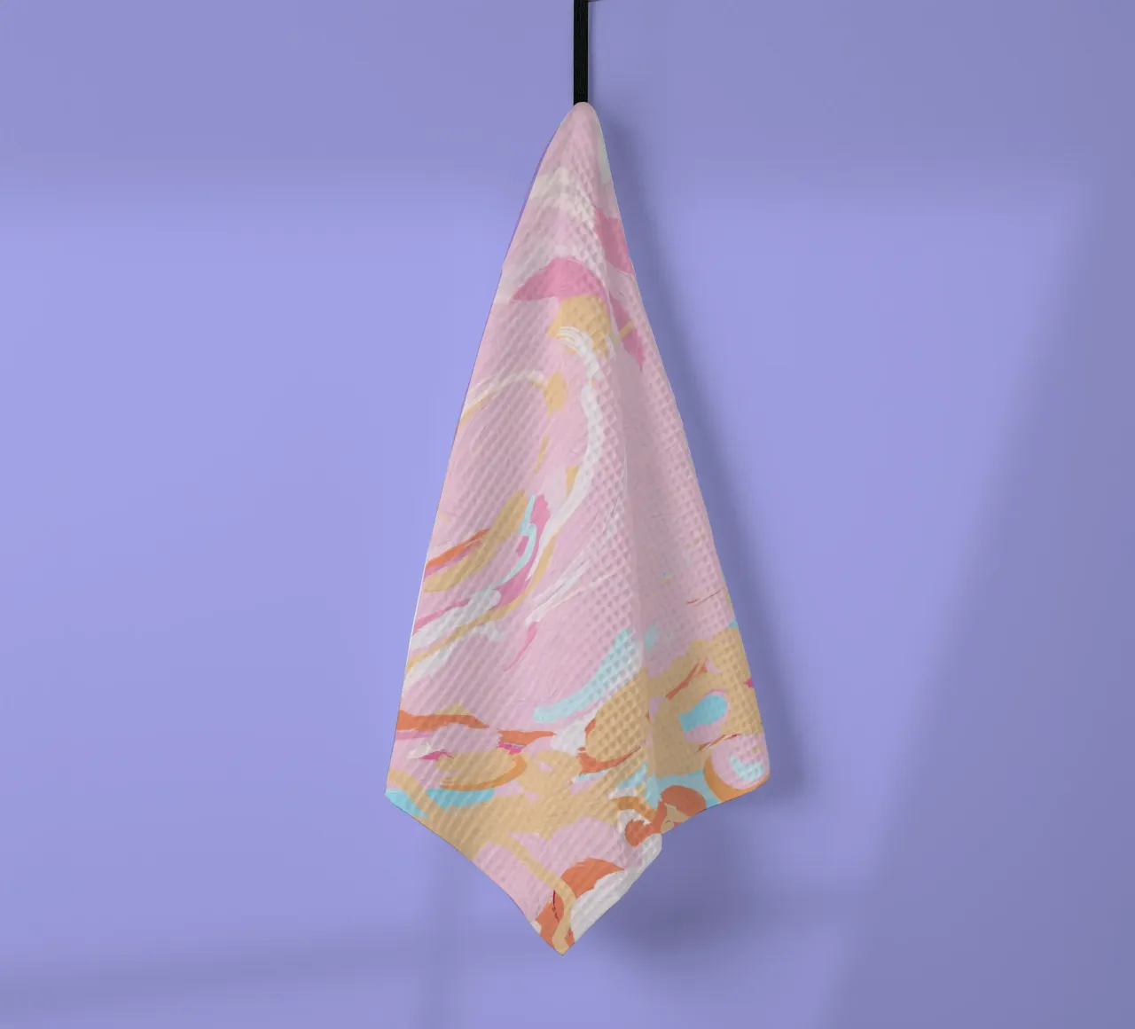 Blush Echoes: Soft Pastel Abstract in Pink Tones canovaccio da cucina da mysteriouscoco