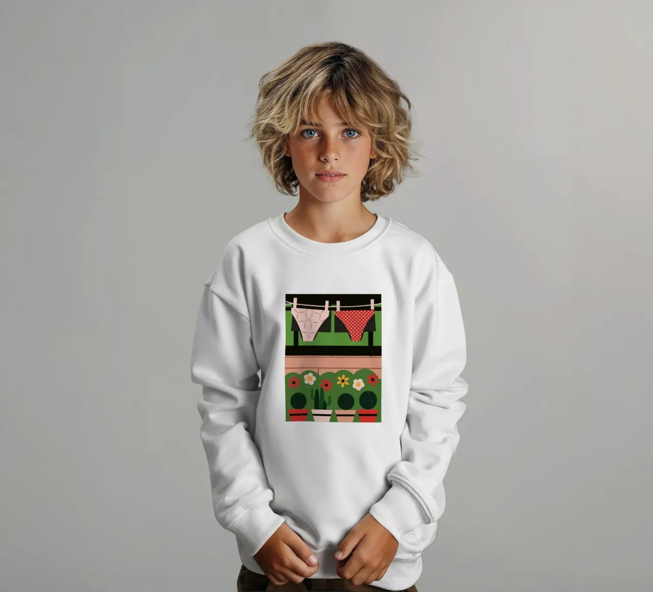 Asciugatura della biancheria intima felpa bambino da LOOK DIFFERENT
