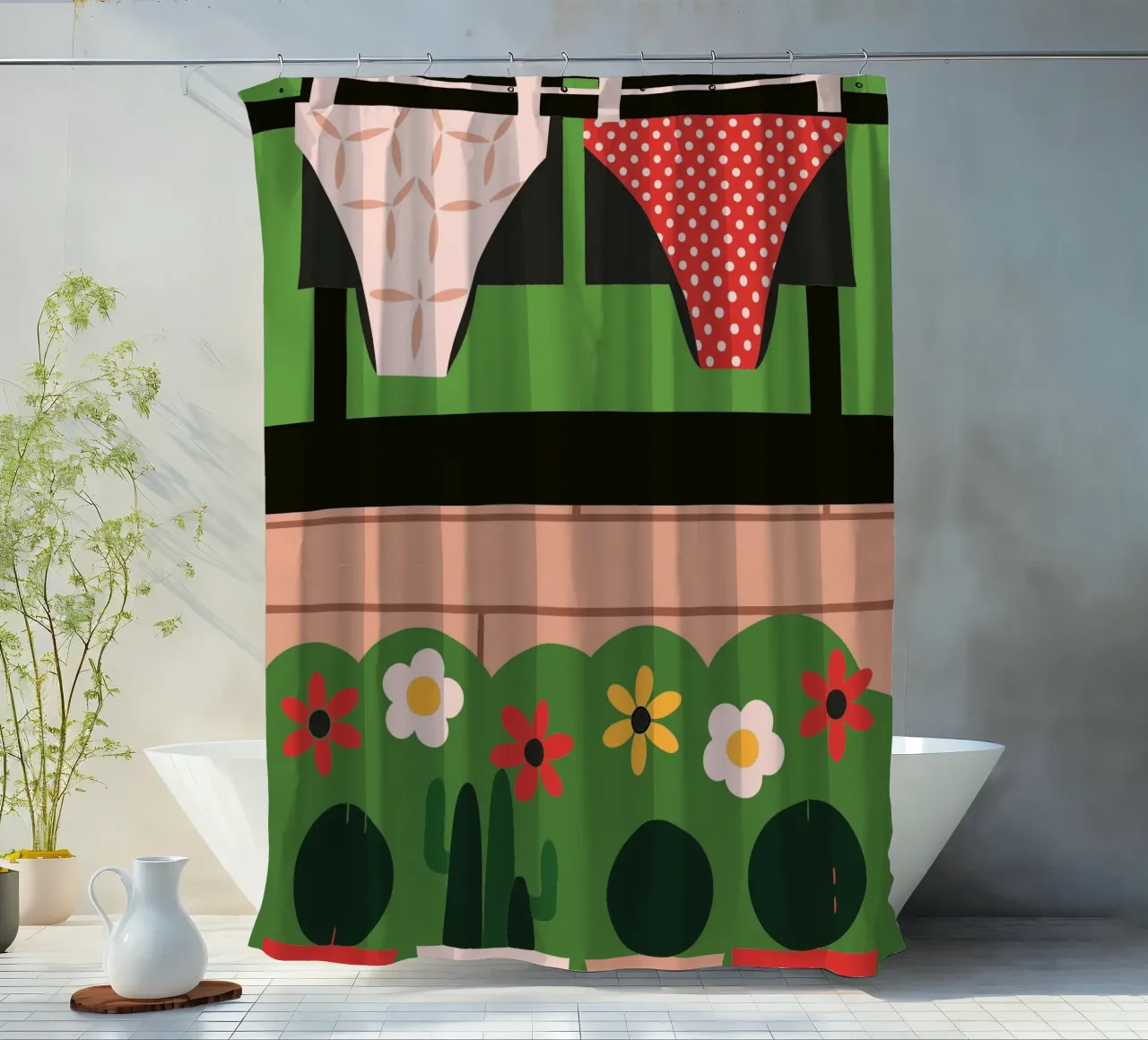 Asciugatura della biancheria intima tenda da doccia da LOOK DIFFERENT