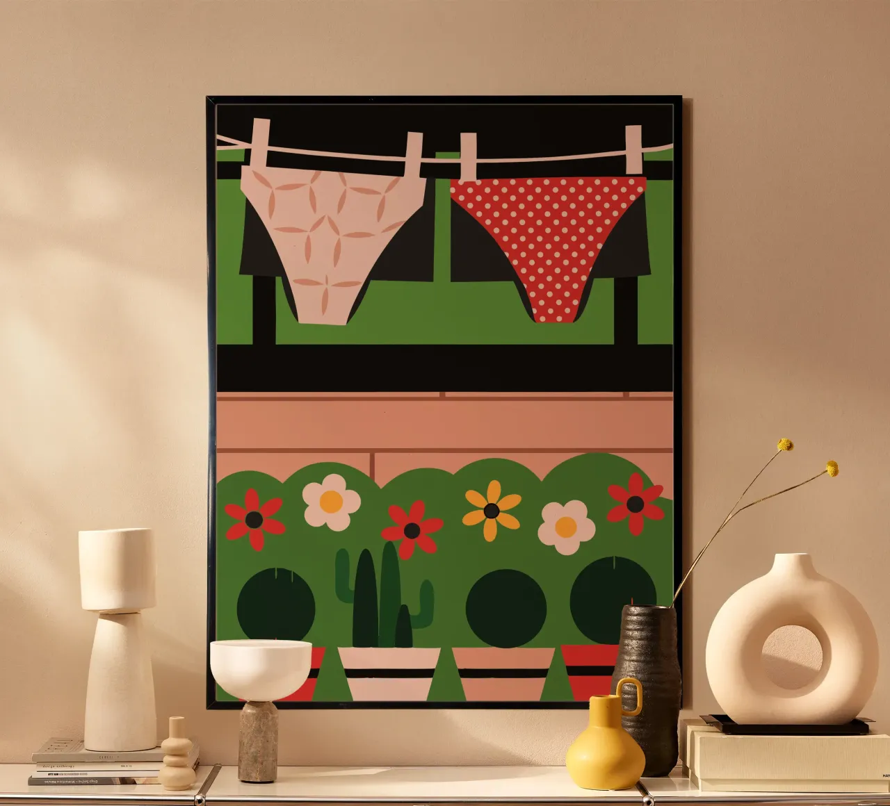 Asciugatura della biancheria intima poster da LOOK DIFFERENT