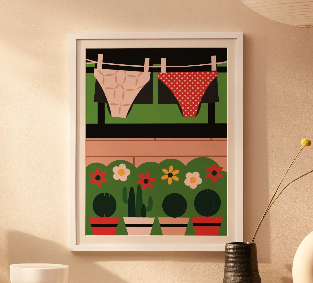 Asciugatura della biancheria intima poster da LOOK DIFFERENT