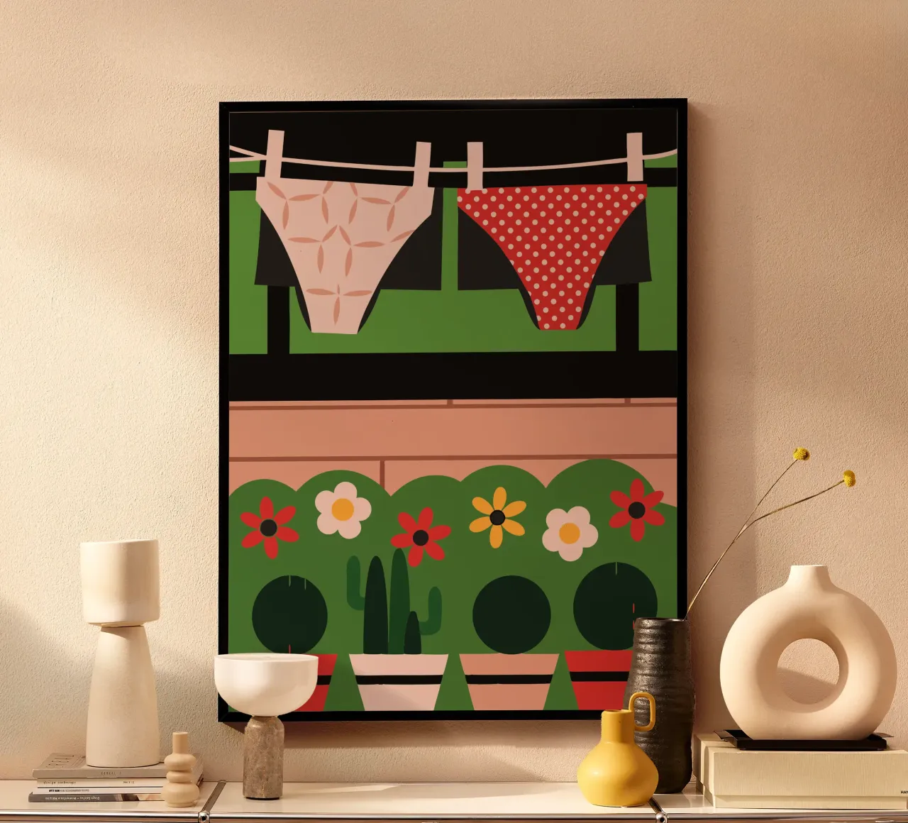 Asciugatura della biancheria intima poster da LOOK DIFFERENT