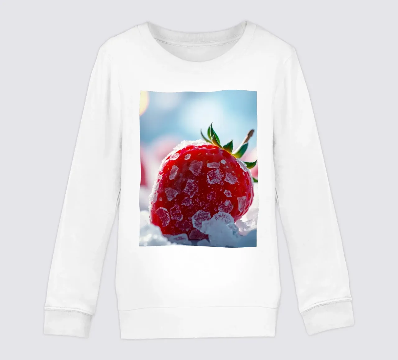 Fragole fresche circondate da cristalli di ghiaccio felpa bambino da DesignDoodle