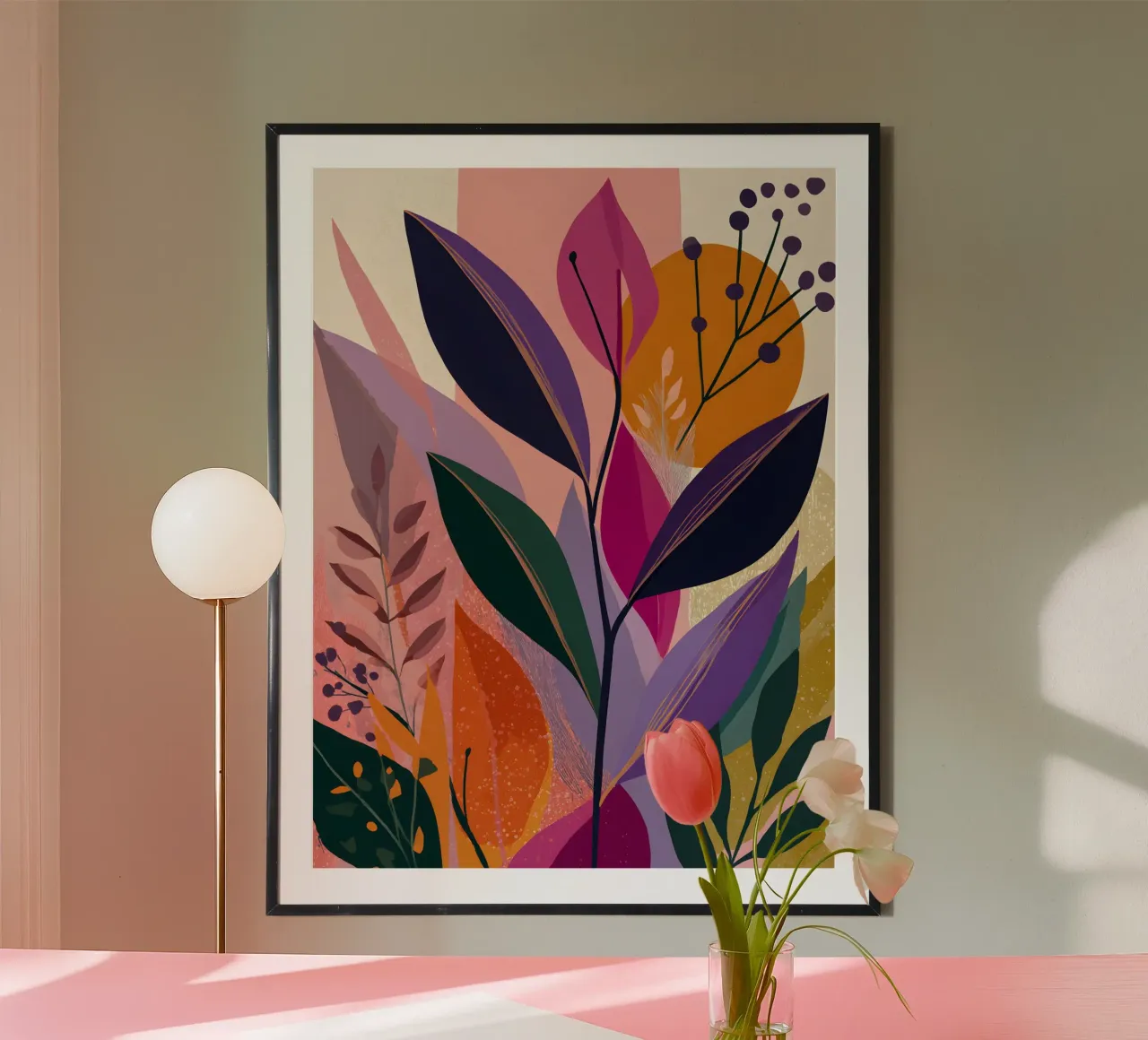 Botanical Paradise poster con telaio in plastica da Gypsy Galleria