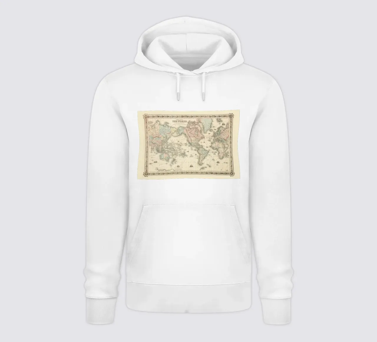Colton's Map of the World hoodie by Vintage by JUNIQE