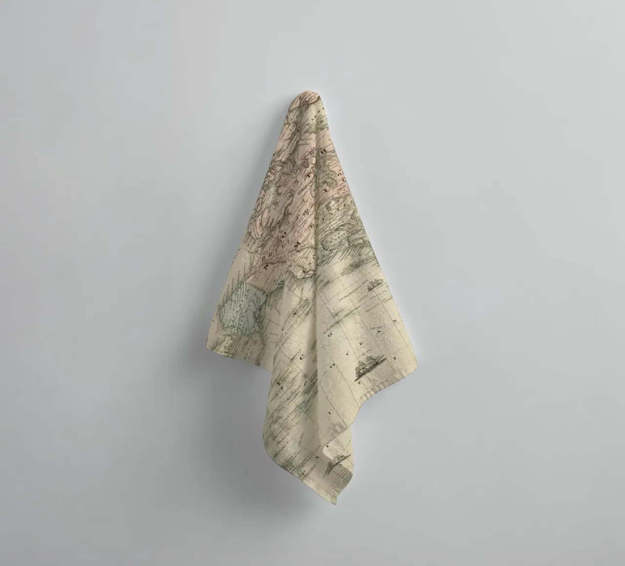 Colton's Map of the World towel by Vintage by JUNIQE