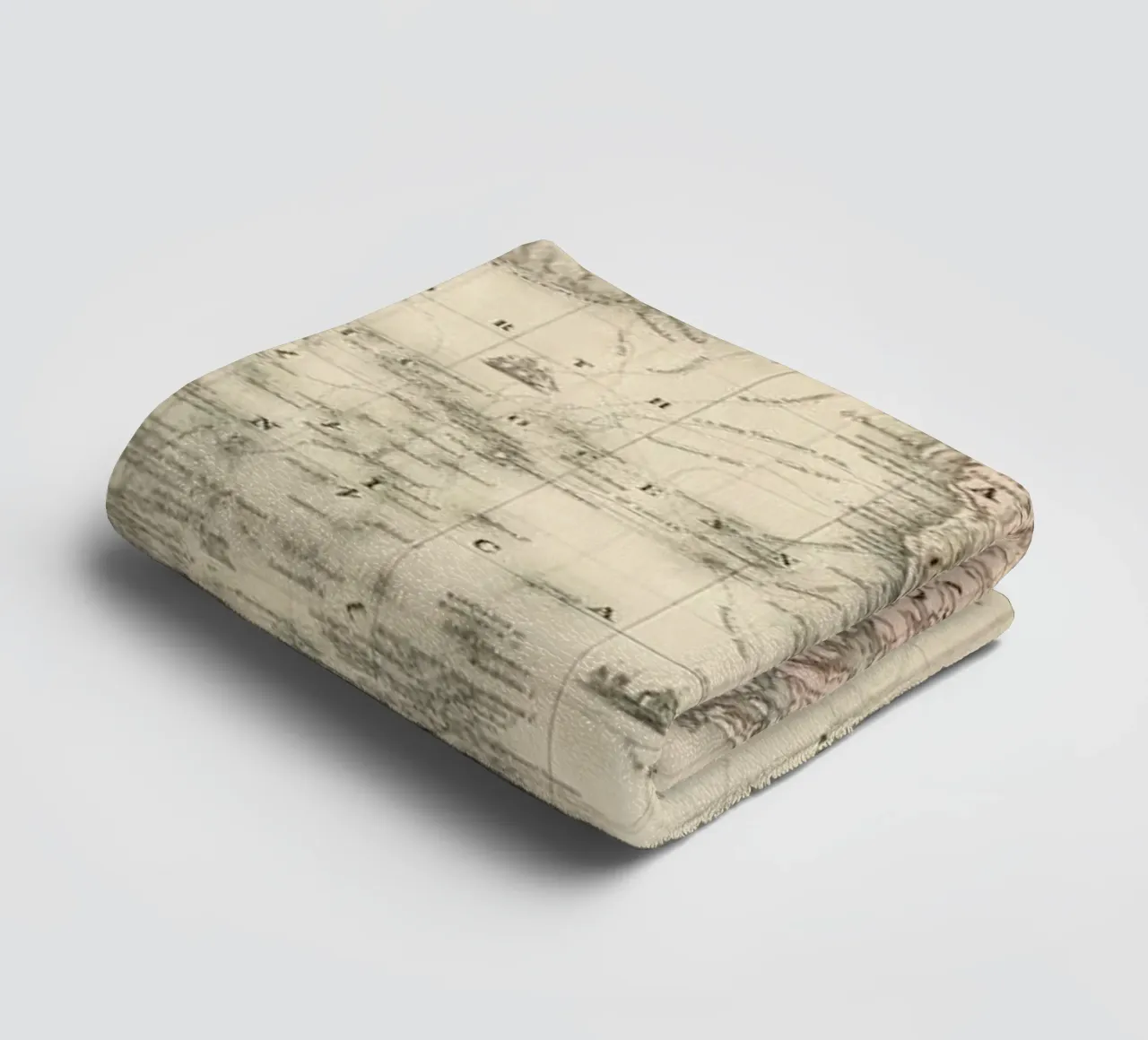 Colton's Map of the World asciugamano da bagno da Vintage by JUNIQE