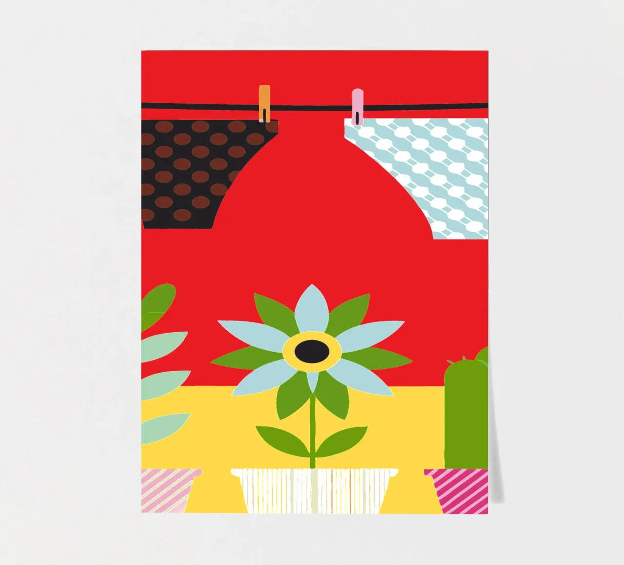 Underwear Drying sticker sheet by LOOK DIFFERENT