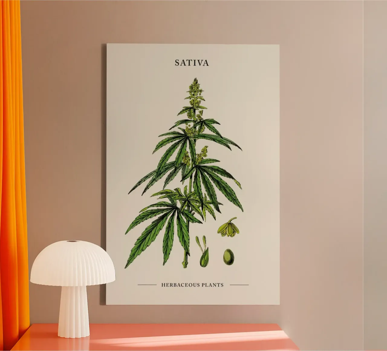 Sativa II canvas by Studio One
