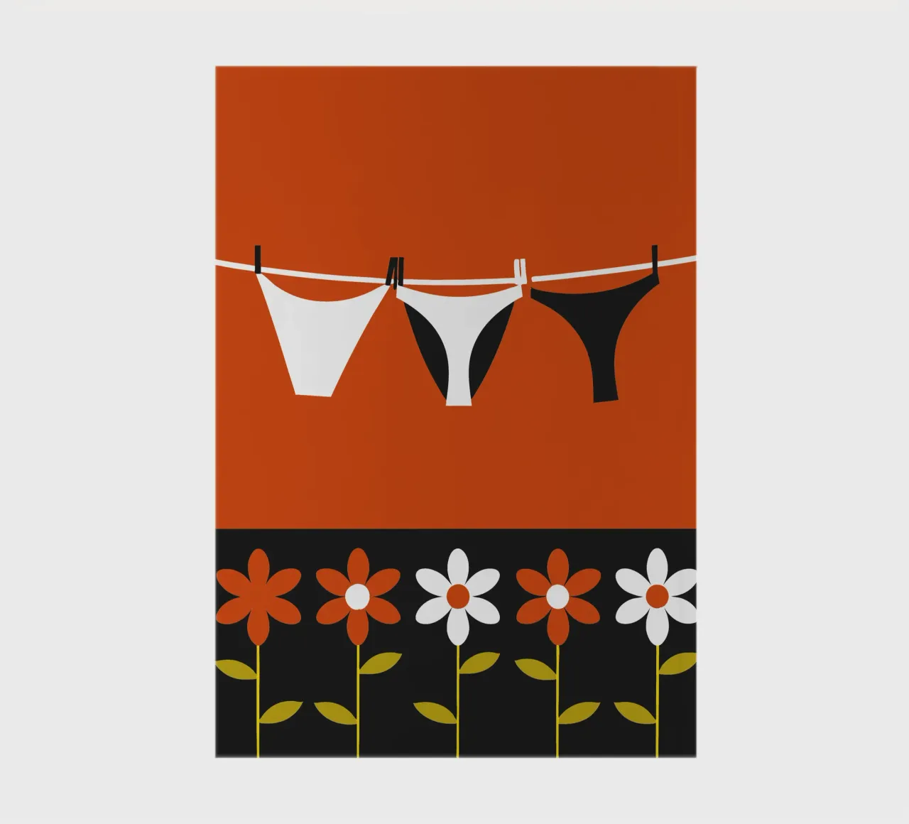 Underwear Drying notebook by LOOK DIFFERENT
