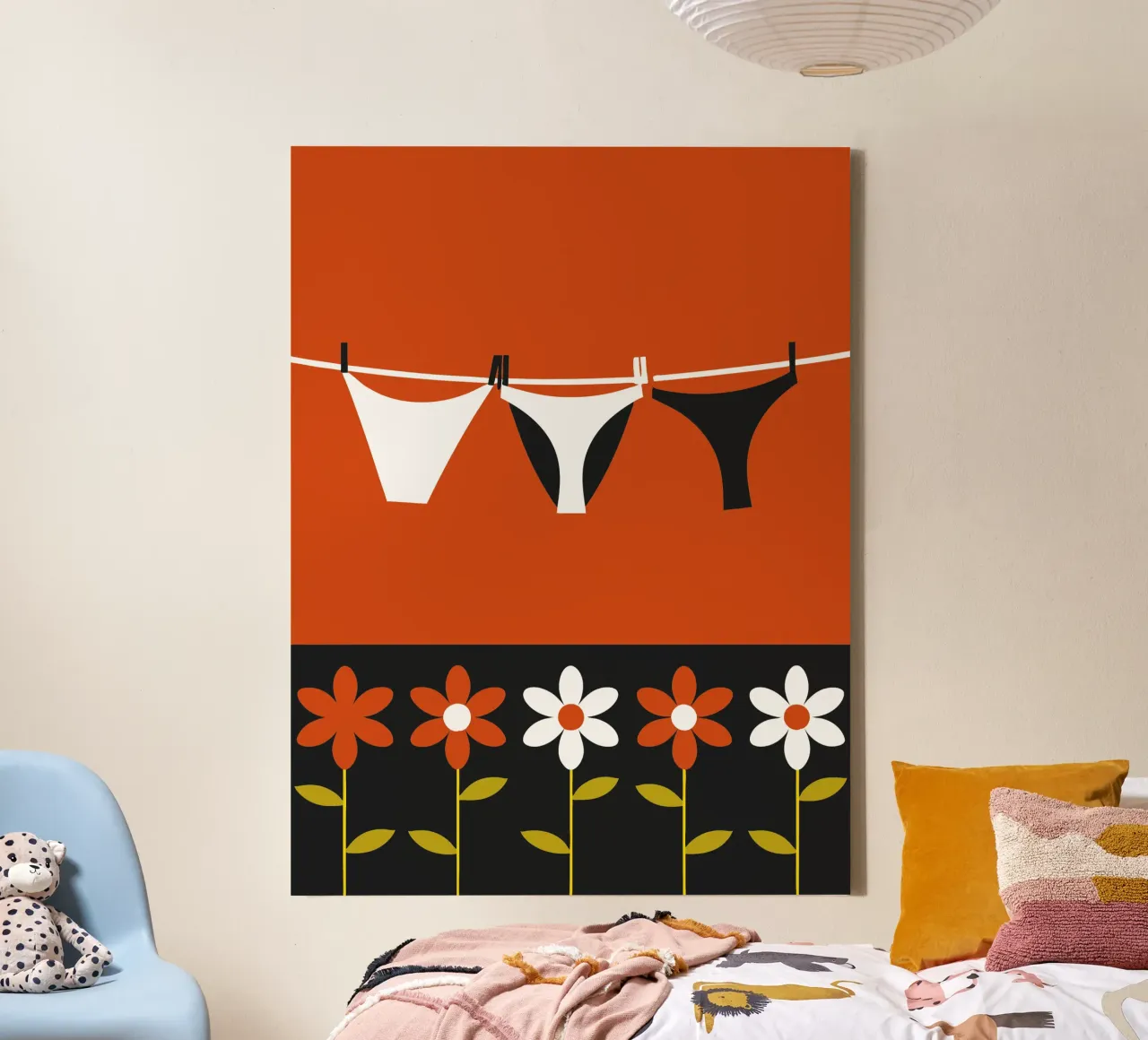 Asciugatura della biancheria intima tela con Cornice a cassetta da LOOK DIFFERENT