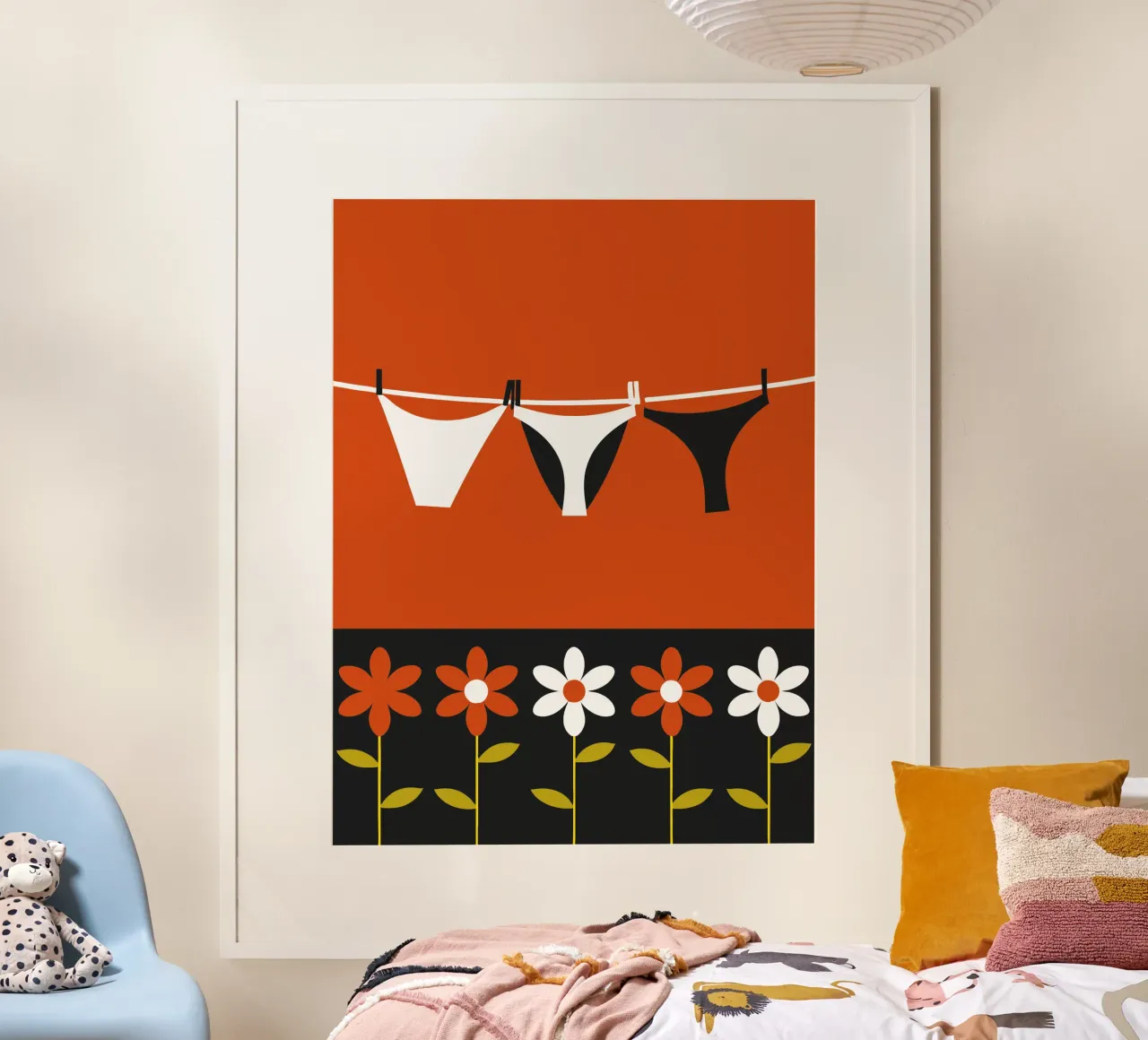 Underwear Drying poster by LOOK DIFFERENT