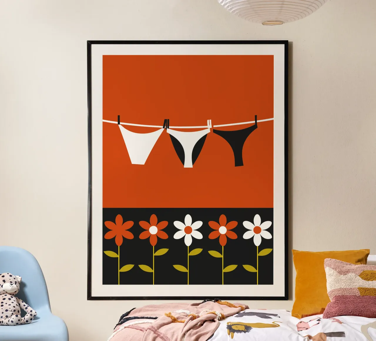 Underwear Drying poster by LOOK DIFFERENT