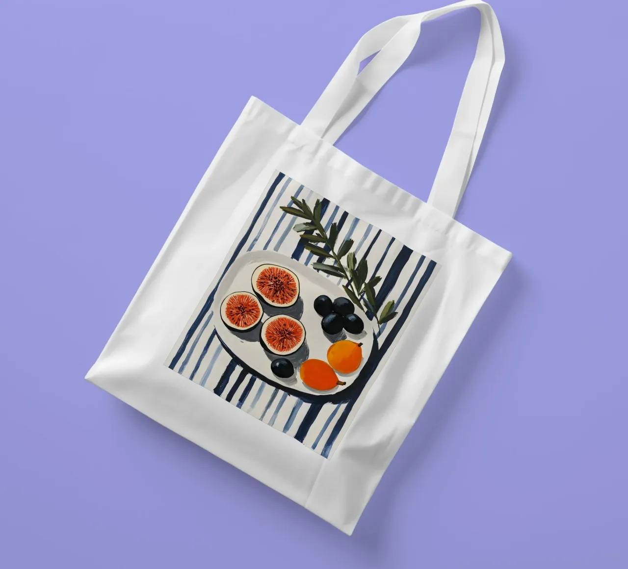 Figs and Olives borsa in juta da Gypsy Galleria