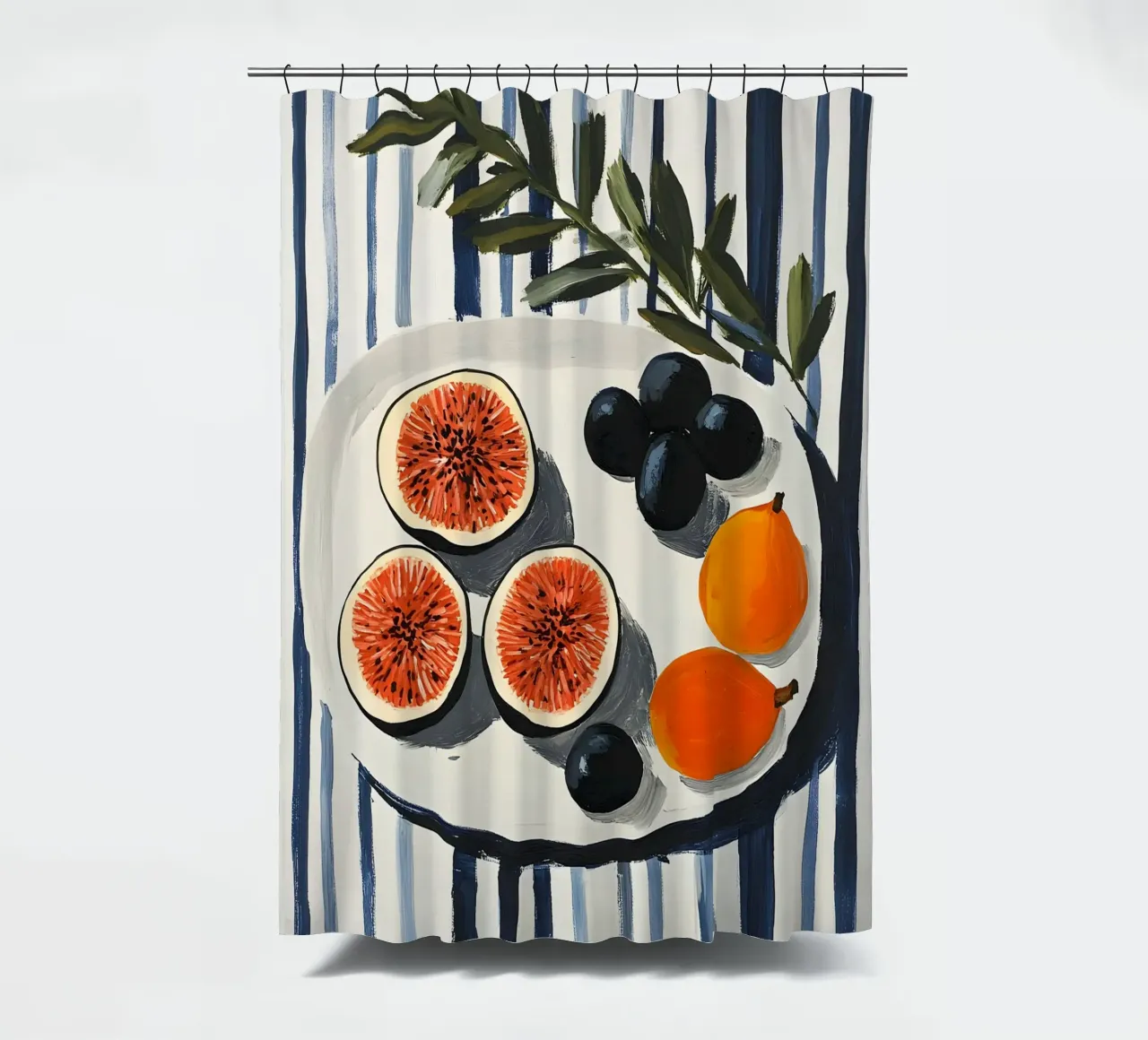 Figs and Olives tenda da doccia da Gypsy Galleria