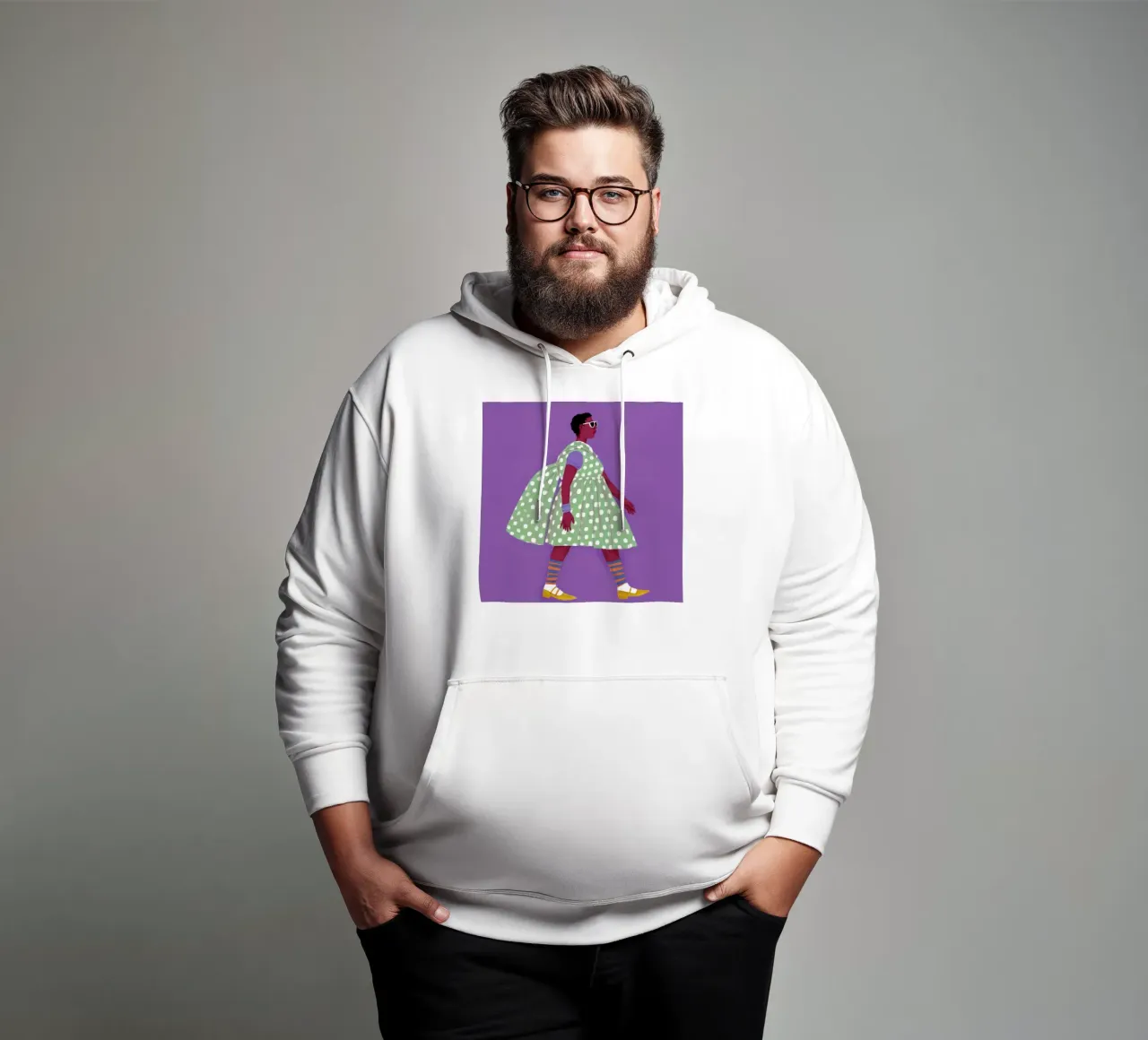 Bold Step Forward hoodie by Aether Brush