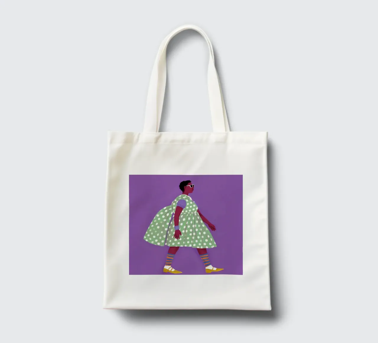Bold Step Forward tote bag by Aether Brush