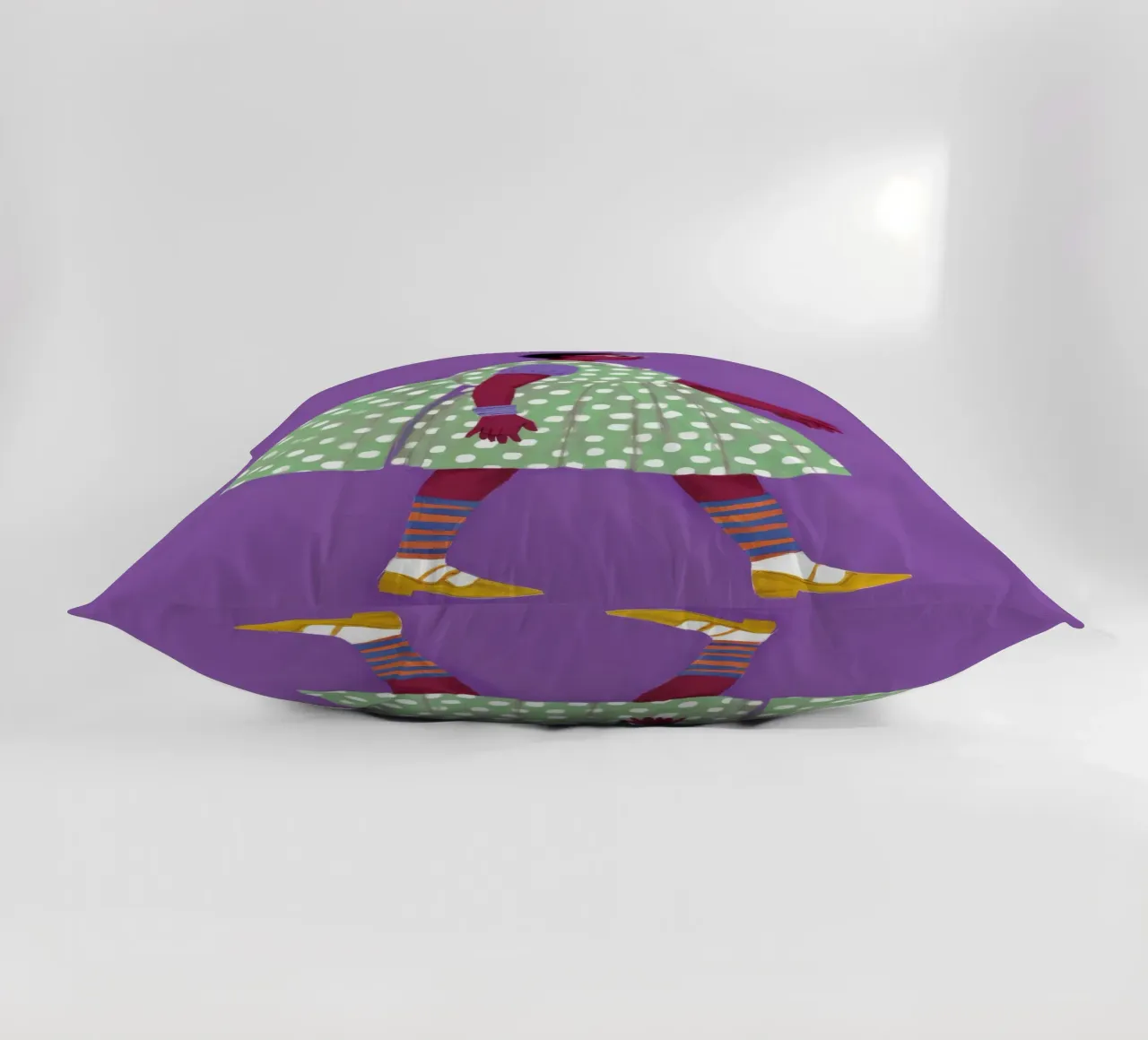 Bold Step Forward decorative cushion by Aether Brush