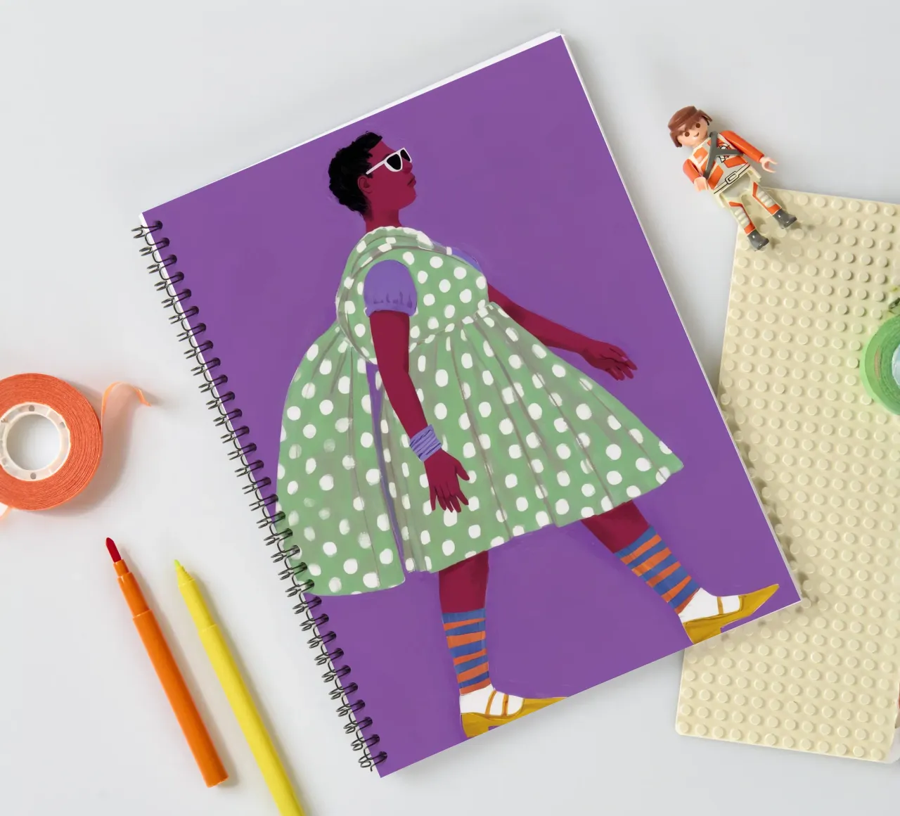 Bold Step Forward spiral notebook by Aether Brush