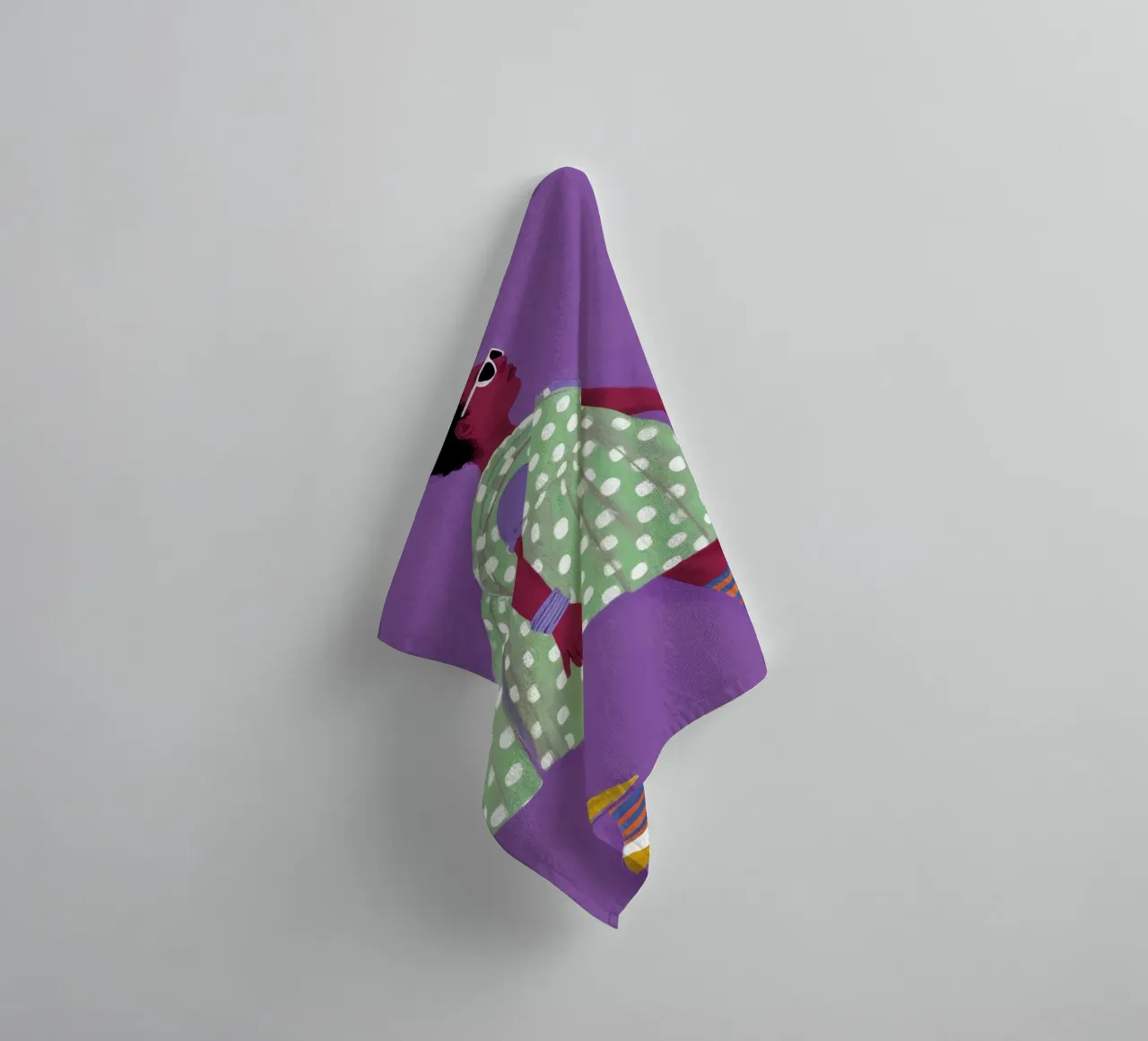 Bold Step Forward towel by Aether Brush