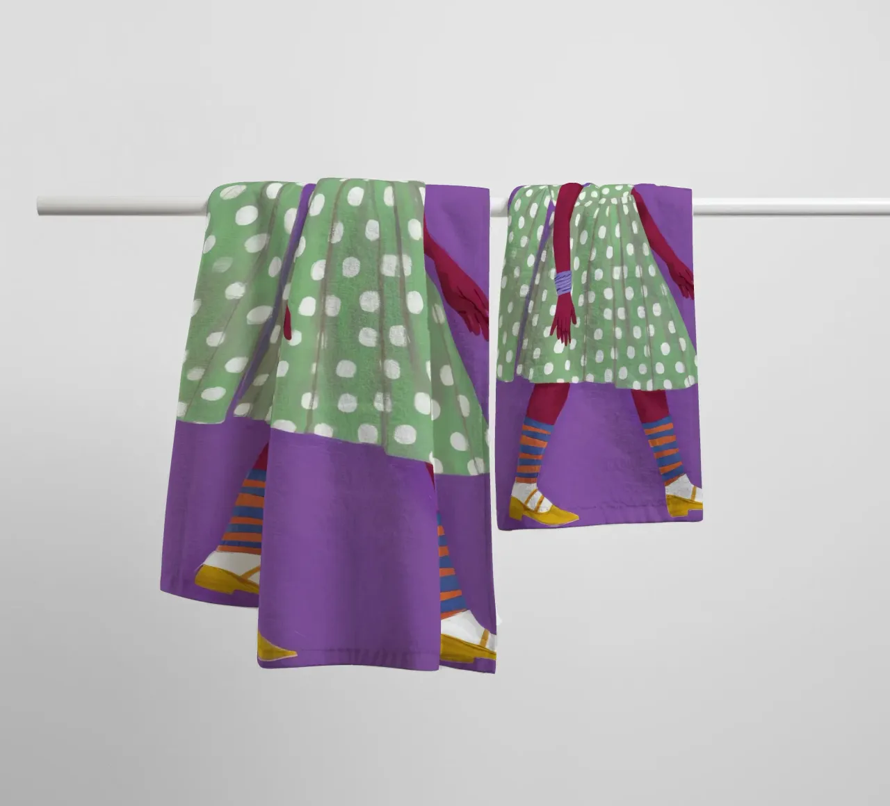 Bold Step Forward towel by Aether Brush