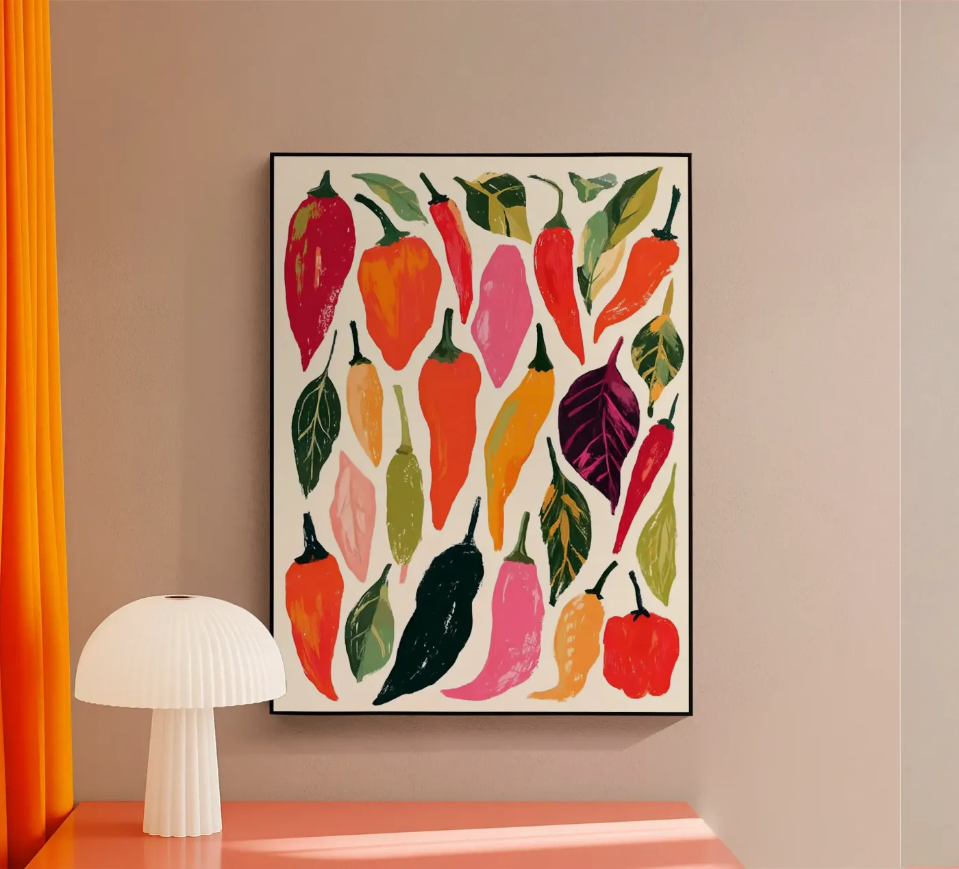 The Peppers acrylic glass by Gypsy Galleria