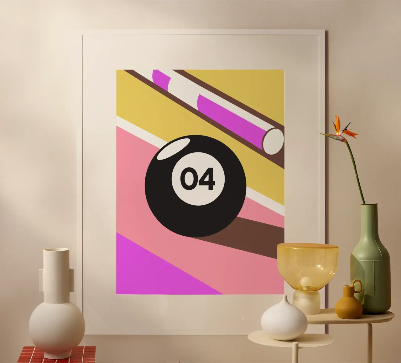 Palle da biliardo poster con telaio in plastica da LOOK DIFFERENT