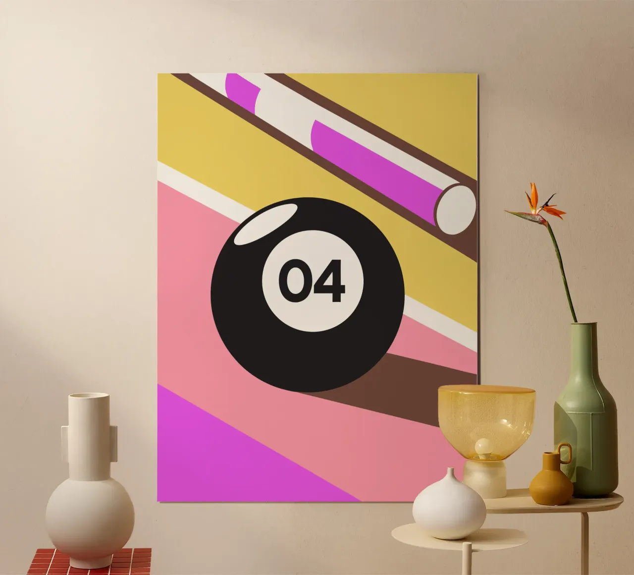 Palle da biliardo poster con telaio in plastica da LOOK DIFFERENT