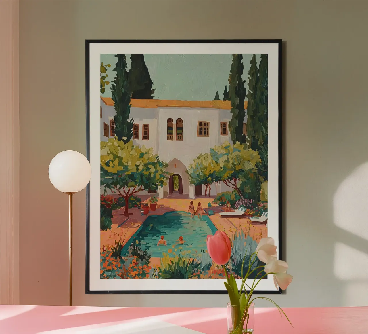 Mediterranean Summer poster con telaio in plastica da Gypsy Galleria