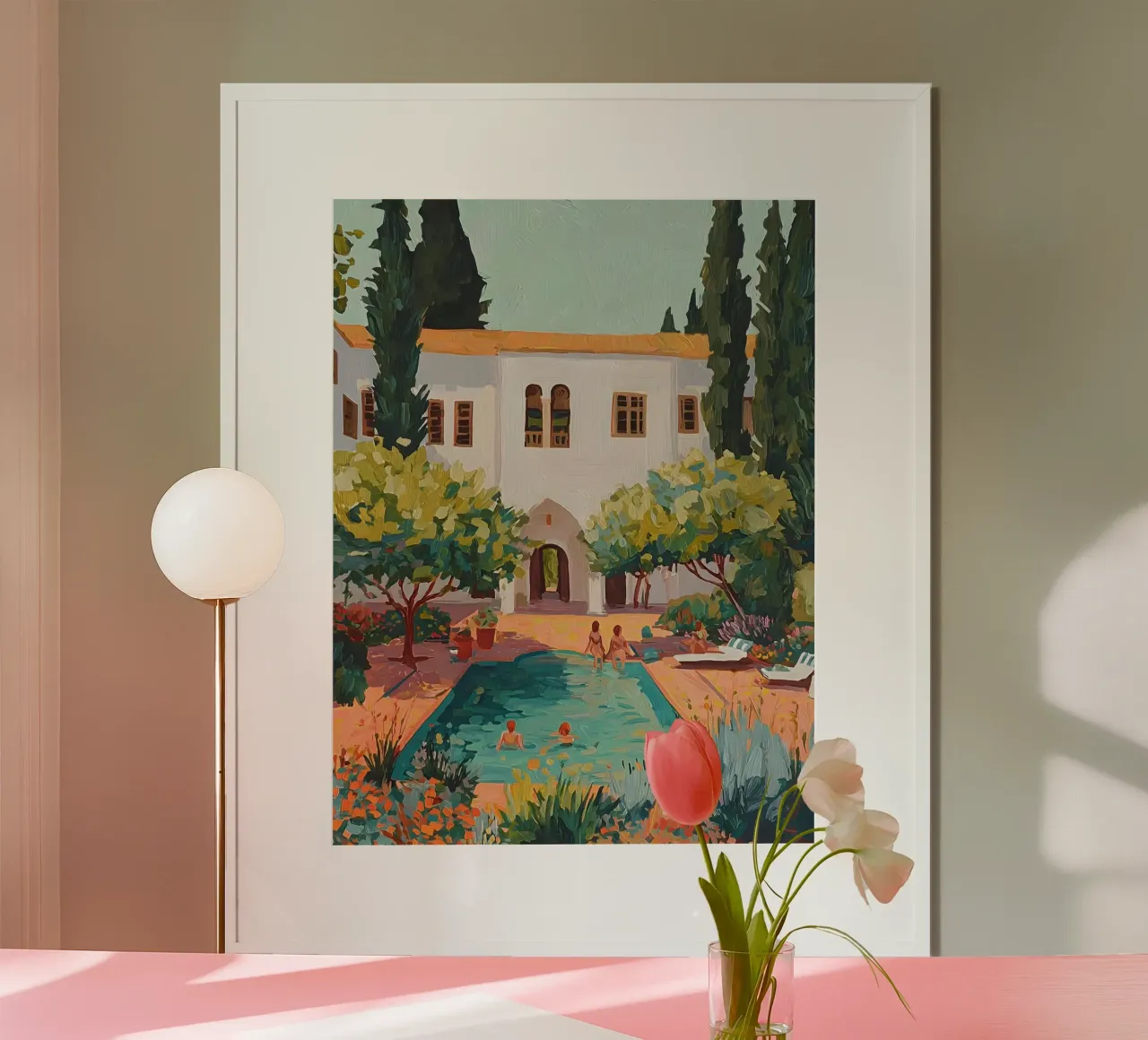 Mediterranean Summer poster con telaio in plastica da Gypsy Galleria