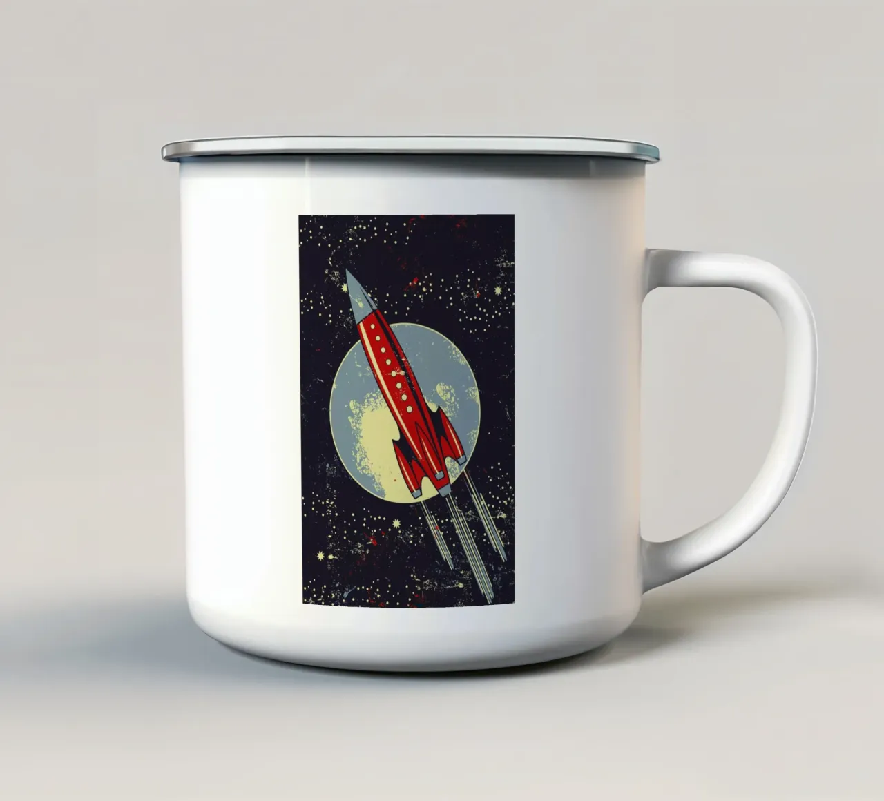 Lift Off tazza in smalto da daylight design studio