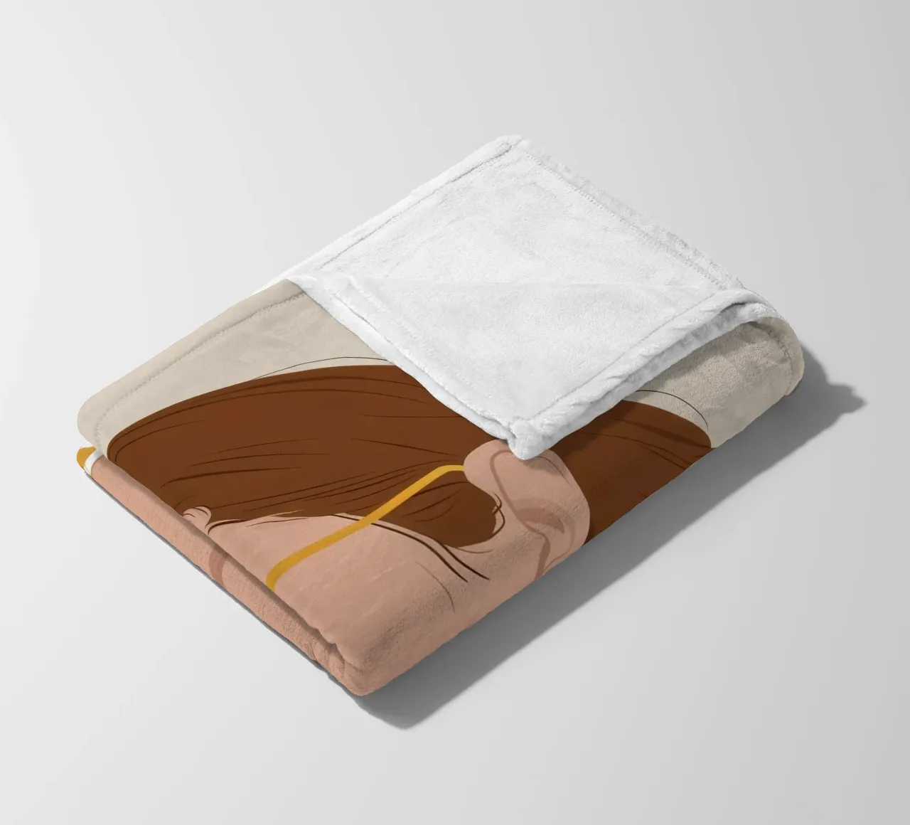 Silenzio sguardo d'oro coperta in pile da Aether Brush