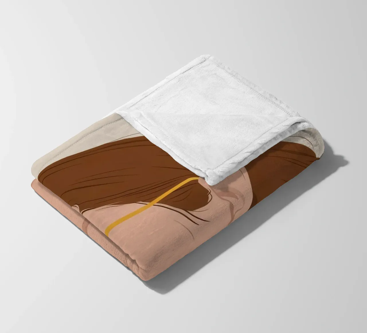 Silenzio sguardo d'oro coperta in pile da Aether Brush
