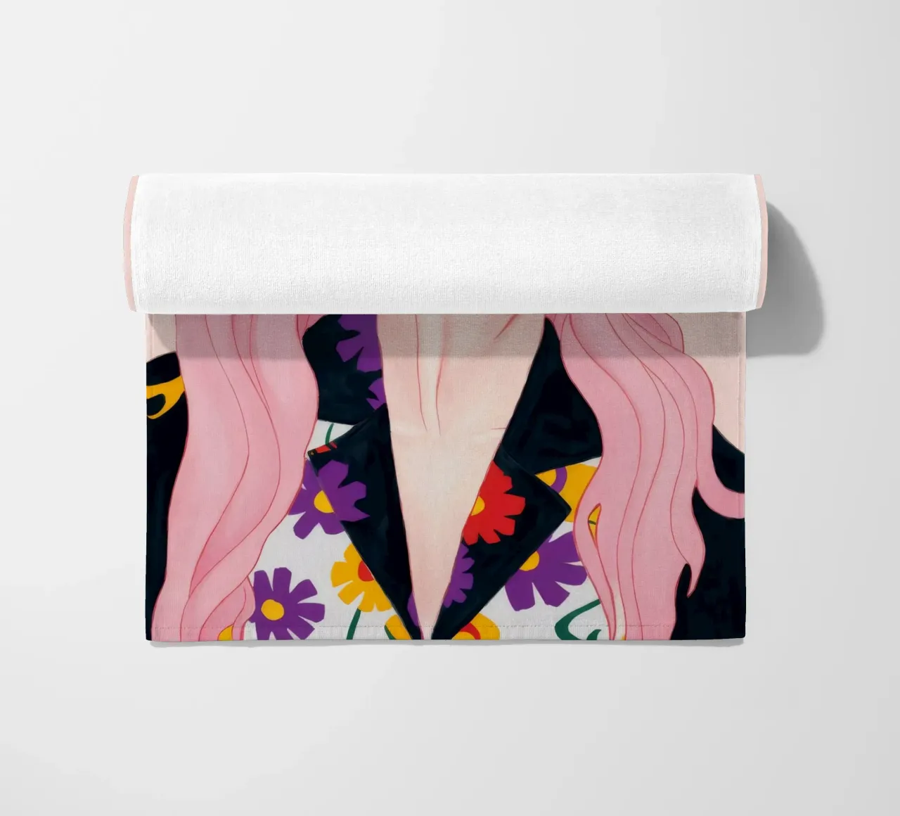 Pink Attitude Chic telo mare da Aether Brush
