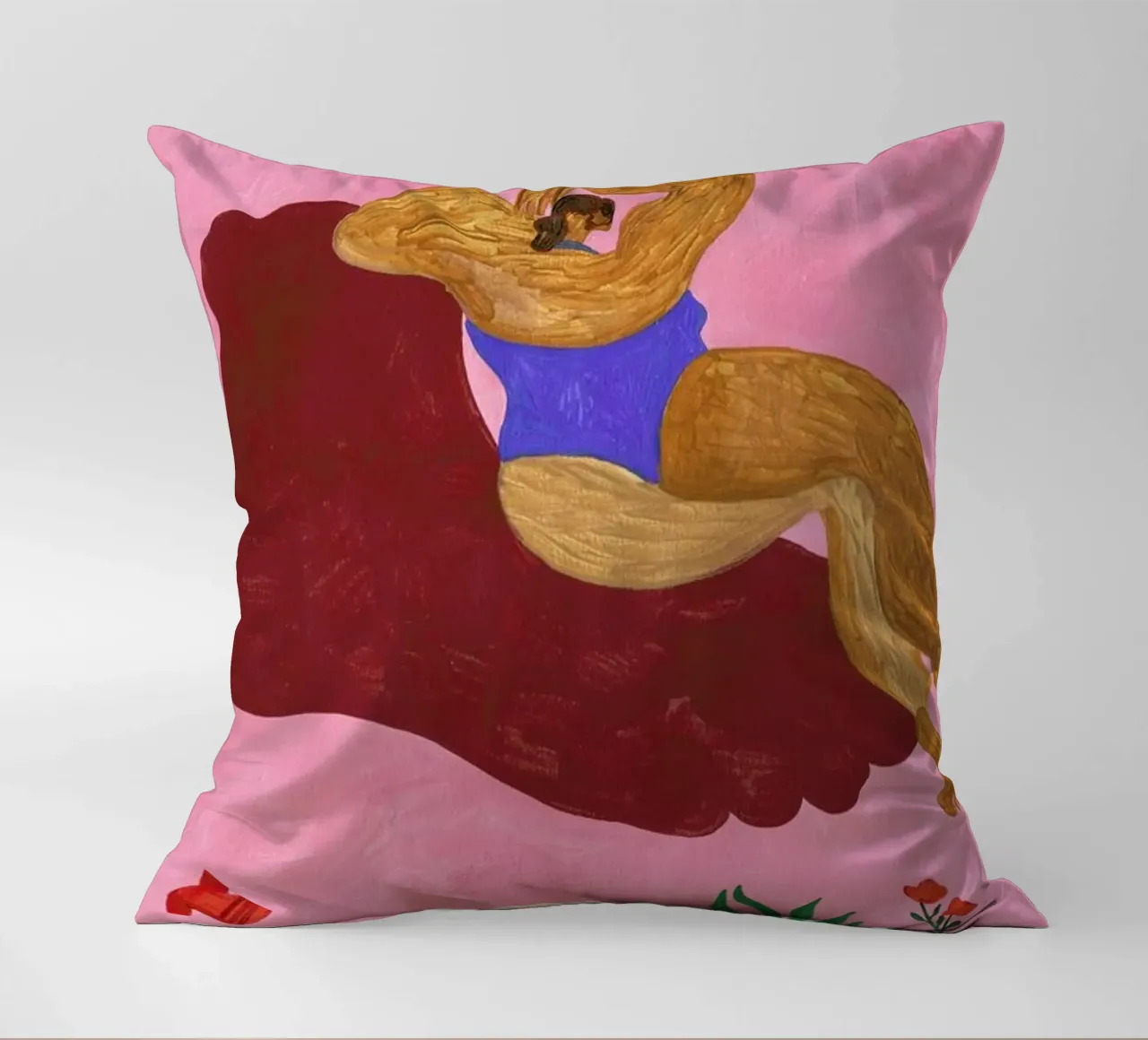 Sculpture Kissen von Nudes and Croissants