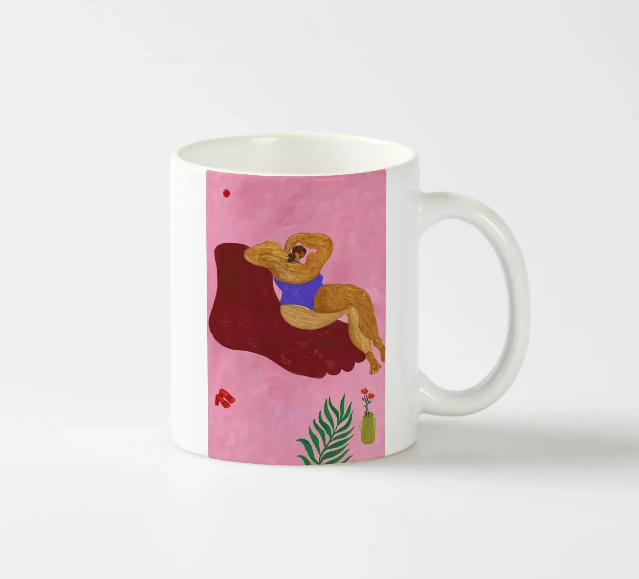Sculpture tazza in ceramica da Nudes and Croissants