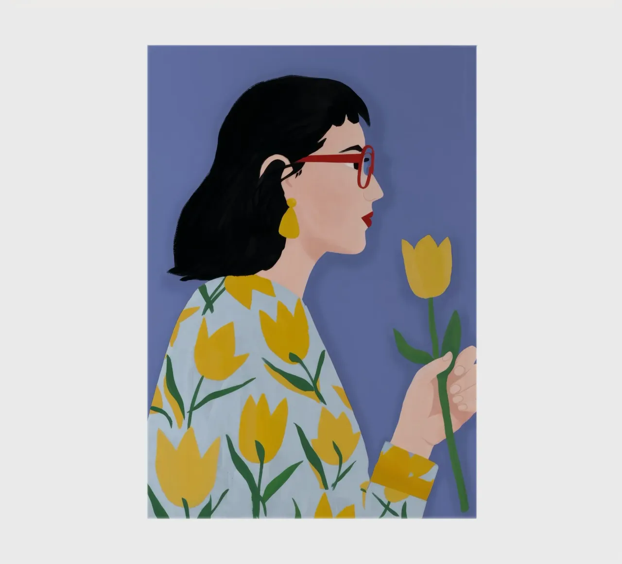 Yellow Bloom Stroll notebook by Aether Brush